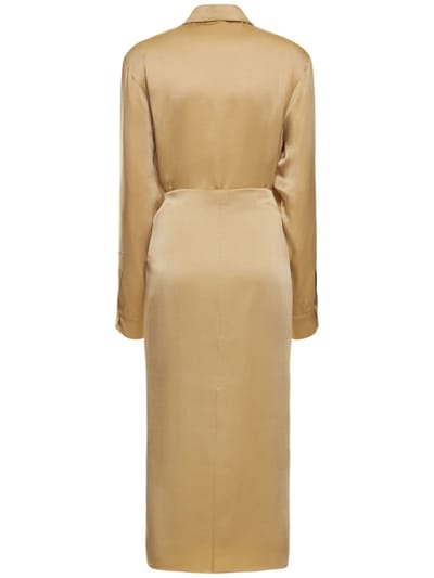 Michael Kors Collection: Knotted midi shirt dress
