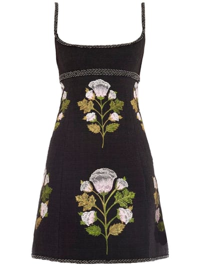 Giambattista Valli: Embroidered cotton mini dress