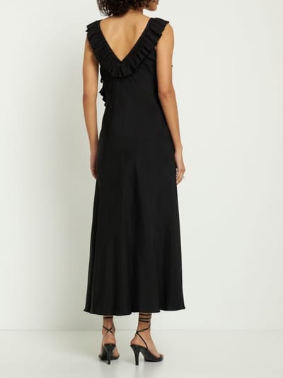 Jil Sander: Vestido largo con volantes