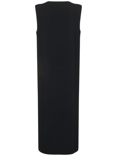 Jil Sander: Vestido largo sin mangas con escote en V