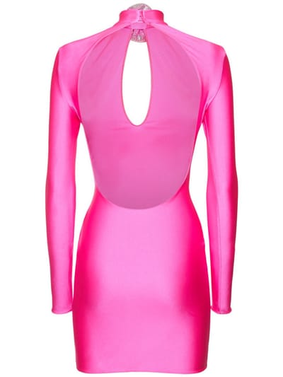 Giuseppe Di Morabito: Mini dress with floral appliqu 