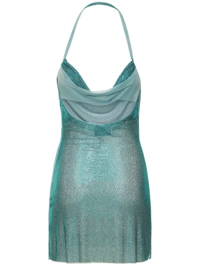 Giuseppe Di Morabito: Halterneck mini dress with crystals