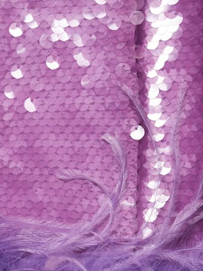 Giuseppe Di Morabito: Sequin mini dress with feathers