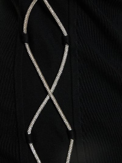 Giuseppe Di Morabito: Ribbed mini dress with crystals