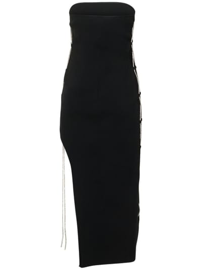 Giuseppe Di Morabito: Strapless maxi dress with crystals