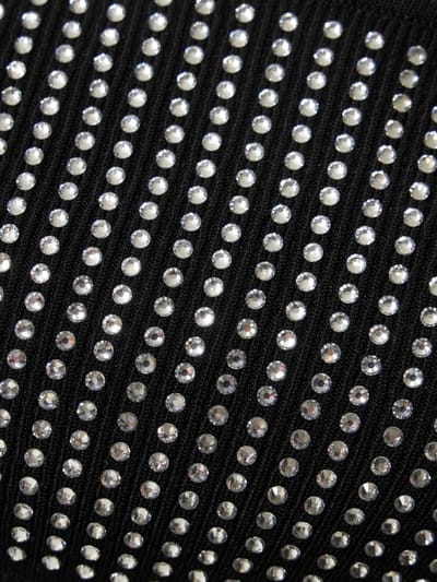 Giuseppe Di Morabito: Ribbed knit dress with crystals