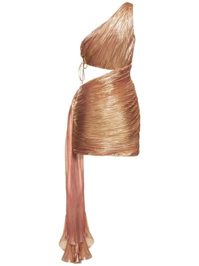 Maria Lucia Hohan: Abito corto monospalla drappeggiato