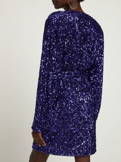 Rotate: Sequin wrap mini dress
