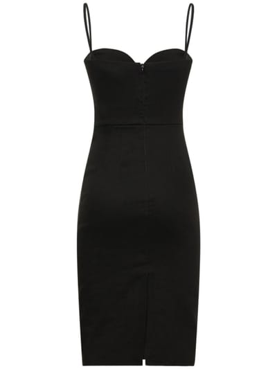 Anemos: Vestido midi en lino con corsé