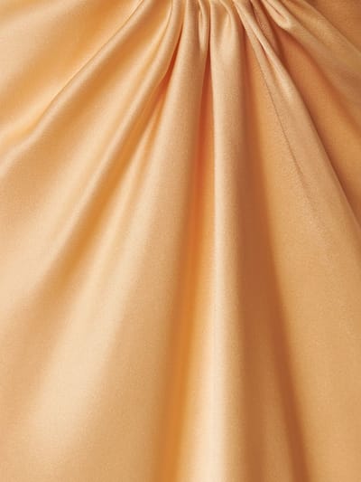 Stella McCartney: Midi-Satinkleid mit Cut-outs