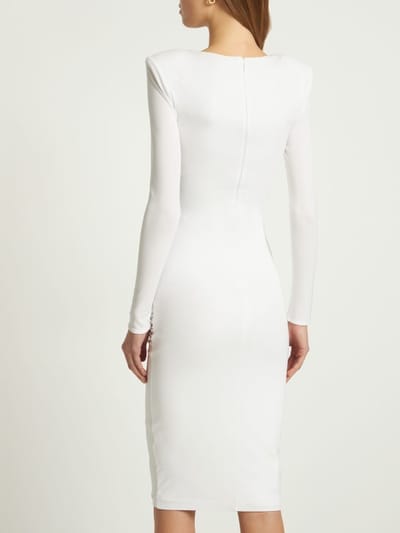 Roland Mouret: Vestido midi en punto con aberturas