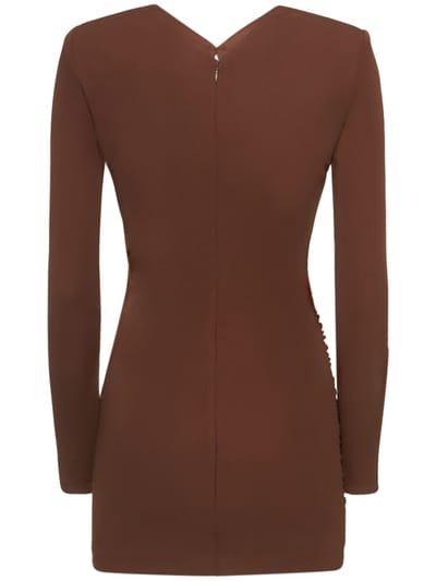 Roland Mouret: Abito corto in jersey drappeggiato