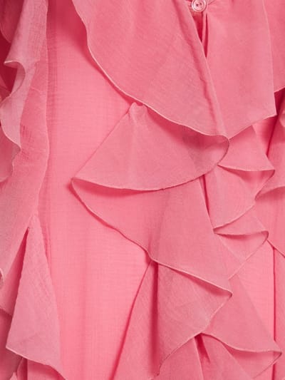 Blumarine: Cotton and silk-blend maxi dress with ruffles