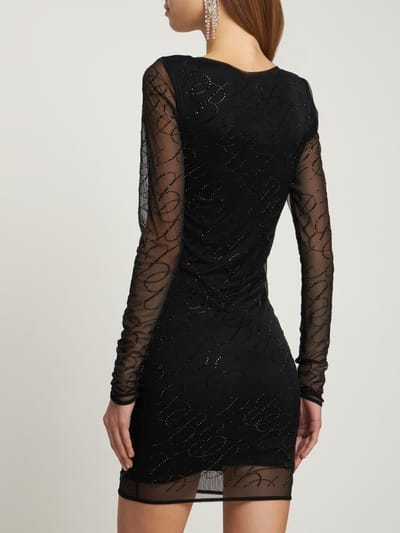Blumarine: Tulle mini dress with crystals