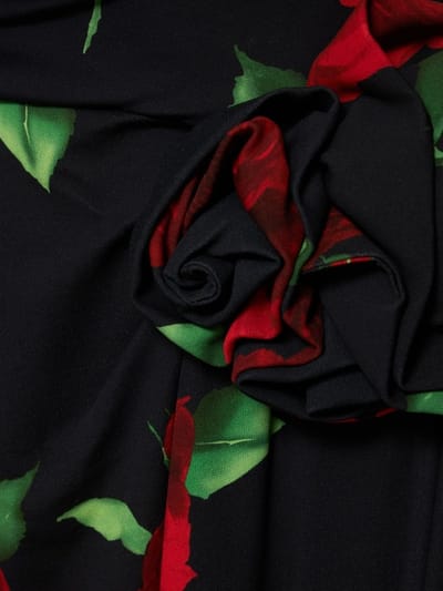 Magda Butrym: Draped jersey minidress with flower appliqu 