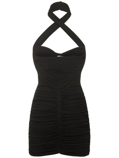 Magda Butrym: Ruched mini dress with cut-out