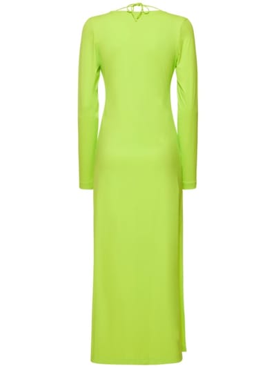 Saks Potts: Robe midi froncée à col V