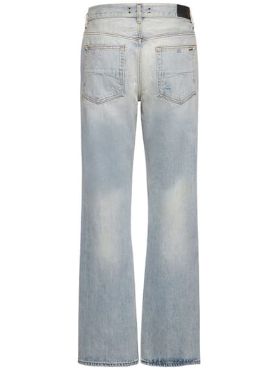 Amiri: Bar logo直筒牛仔裤