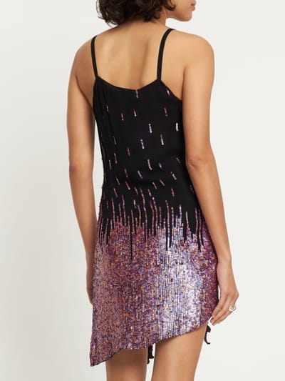 Giuseppe Di Morabito: Short dress with sequin embroidery