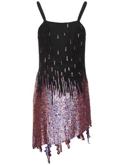 Giuseppe Di Morabito: Short dress with sequin embroidery