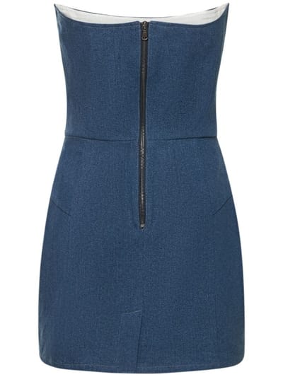 Giuseppe Di Morabito: Denim mini dress with crystals