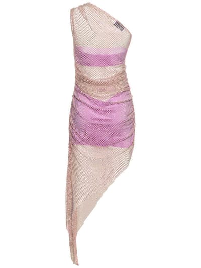 Giuseppe Di Morabito: One-shoulder asymmetric dress with crystals