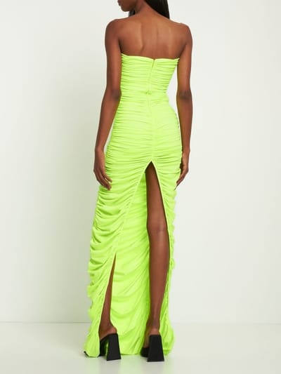 Giuseppe Di Morabito: Strapless ruched maxi dress