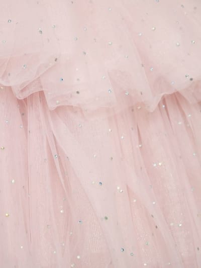 Rotate: Strapless ruffled tulle mini dress