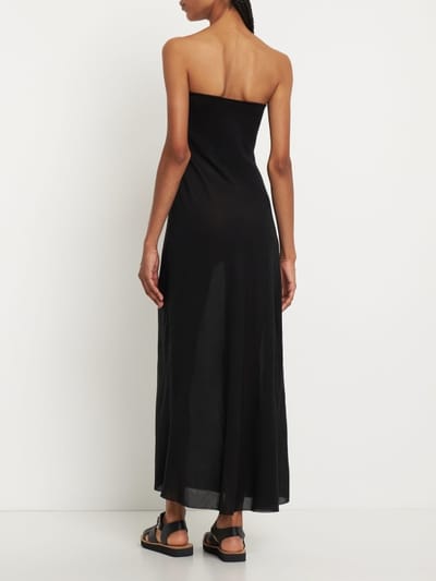 Gabriela Hearst: Merino wool strapless maxi dress