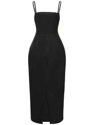 Rosie Assoulin: Contoured cotton midi sheath dress