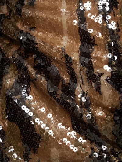 Dion Lee: Sequin mini dress with drape