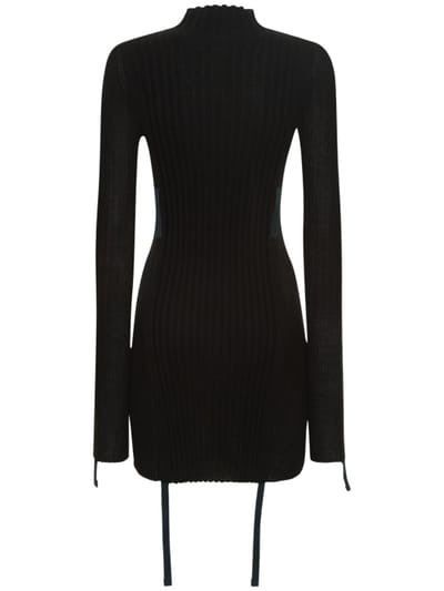 Dion Lee: Ribbed knit cotton mini dress