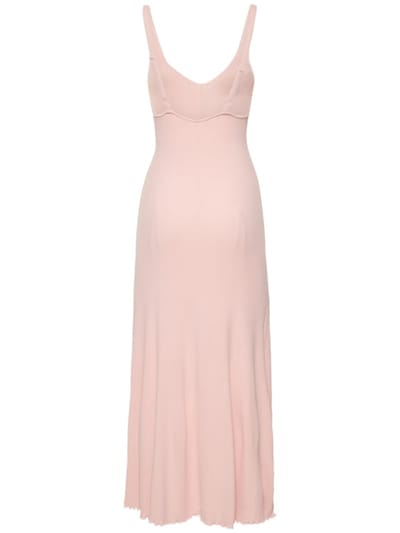 Live The Process: Langes Kleid aus Rippstrick