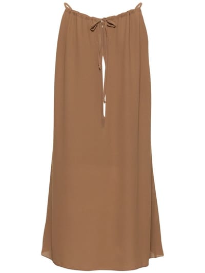 Alex Rivière Studio: Vestido corto de crepé con cuello halter