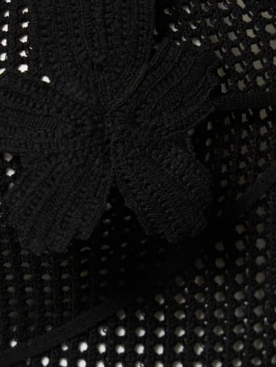Andreadamo: Open-knit halterneck midi dress