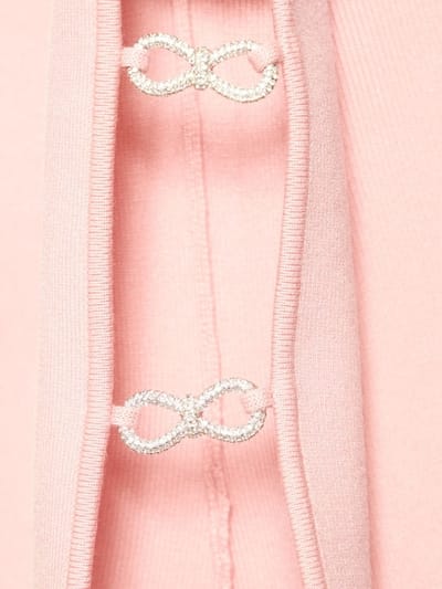 Mach & Mach: Robe courte en maille à nœuds