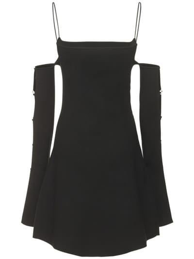 Mach & Mach: Robe courte évasée à cristaux