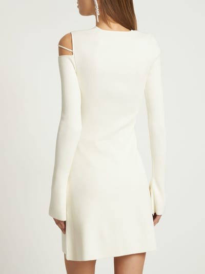 Mach & Mach: Robe courte en maille côtelée