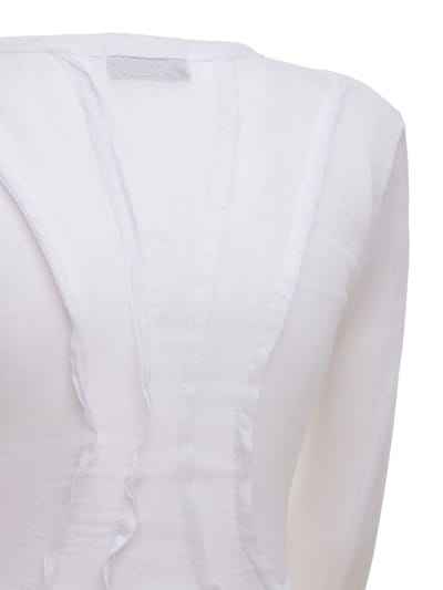 Sami Miro Vintage: Asymmetrisches geripptes Minikleid