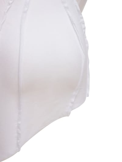 Sami Miro Vintage: Asymmetrisches geripptes Minikleid