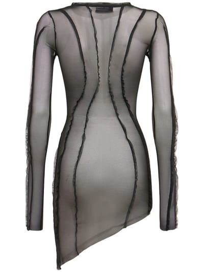 Sami Miro Vintage: Robe courte à ourlet asymétrique