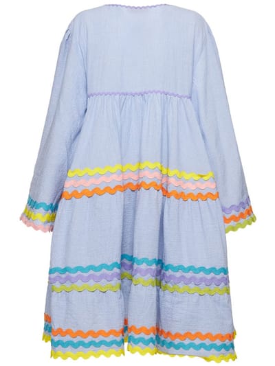 Flora Sardalos: Tiered cotton flared dress
