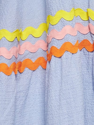 Flora Sardalos: Tiered cotton flared dress