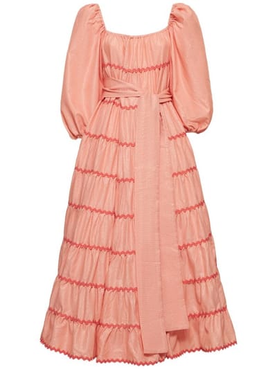 Flora Sardalos: Tiered cotton maxi dress