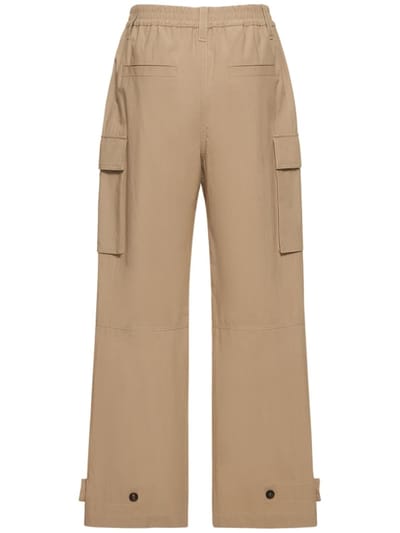 Brunello Cucinelli: 棉质府绸工装阔腿裤