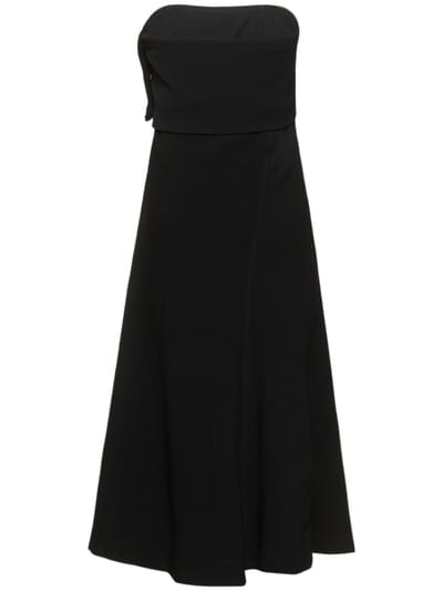 Bite Studios: Strapless maxi dress with foldover bodice