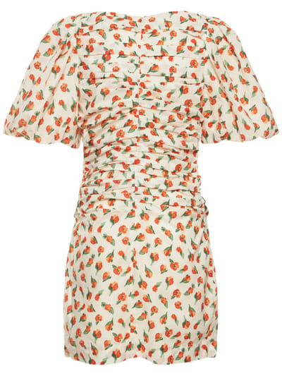 Designers Remix: Ruched organic cotton mini dress