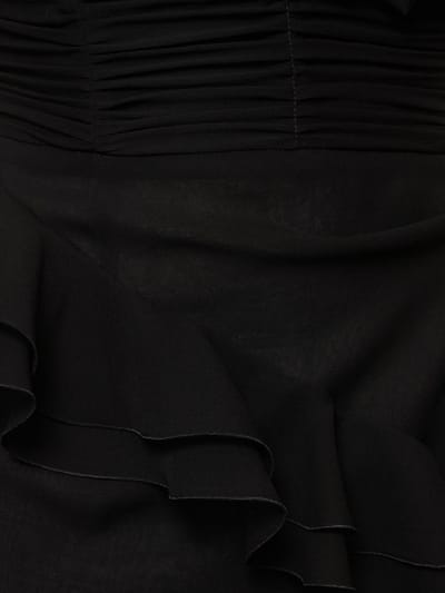 Alessandra Rich: Silk maxi dress with ruffles