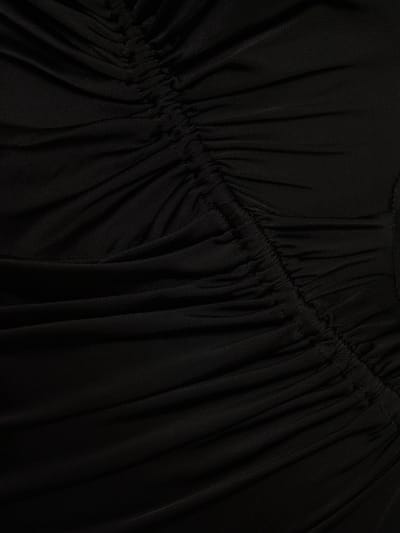 Louisa Ballou: Vestido corto de punto drapeado