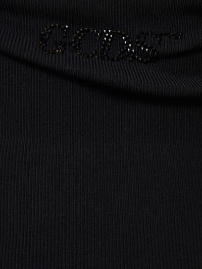 GCDS: Ribbed knit mini dress with cut-out